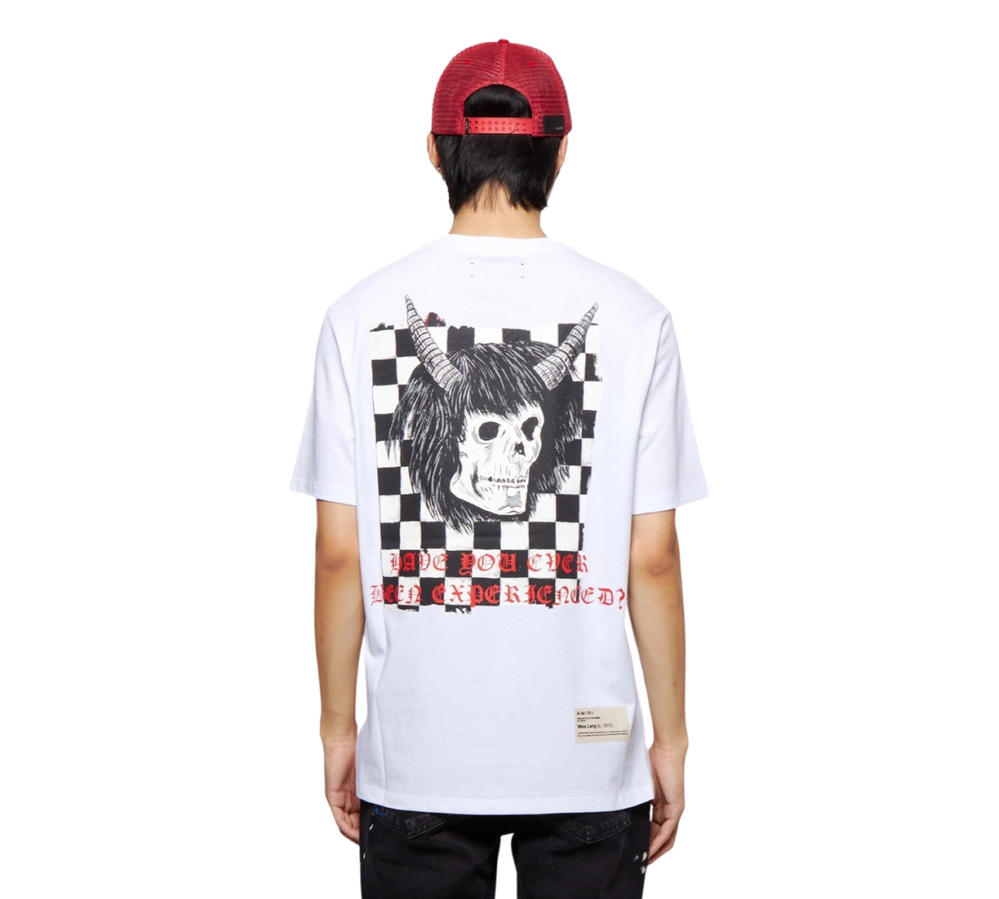 Amiri Wes Land Checked T-shirt