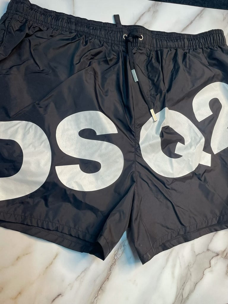 Dsquared2 Black Logo Swim Shorts