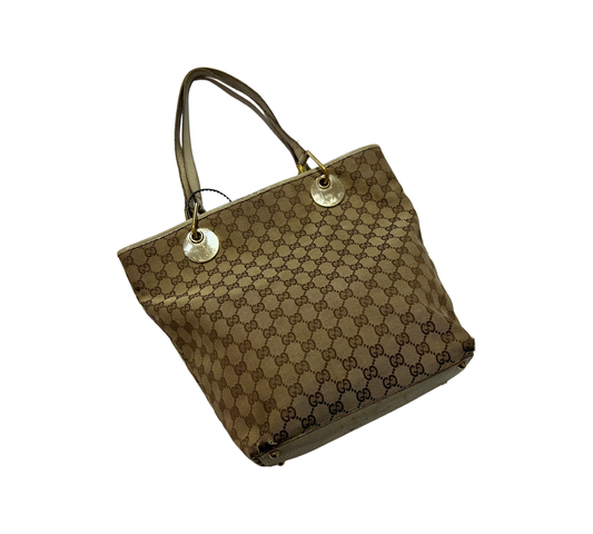 Vintage Gucci GG canvas tote handbag