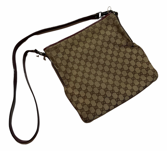 Vintage Gucci GG canvas crossbody bag