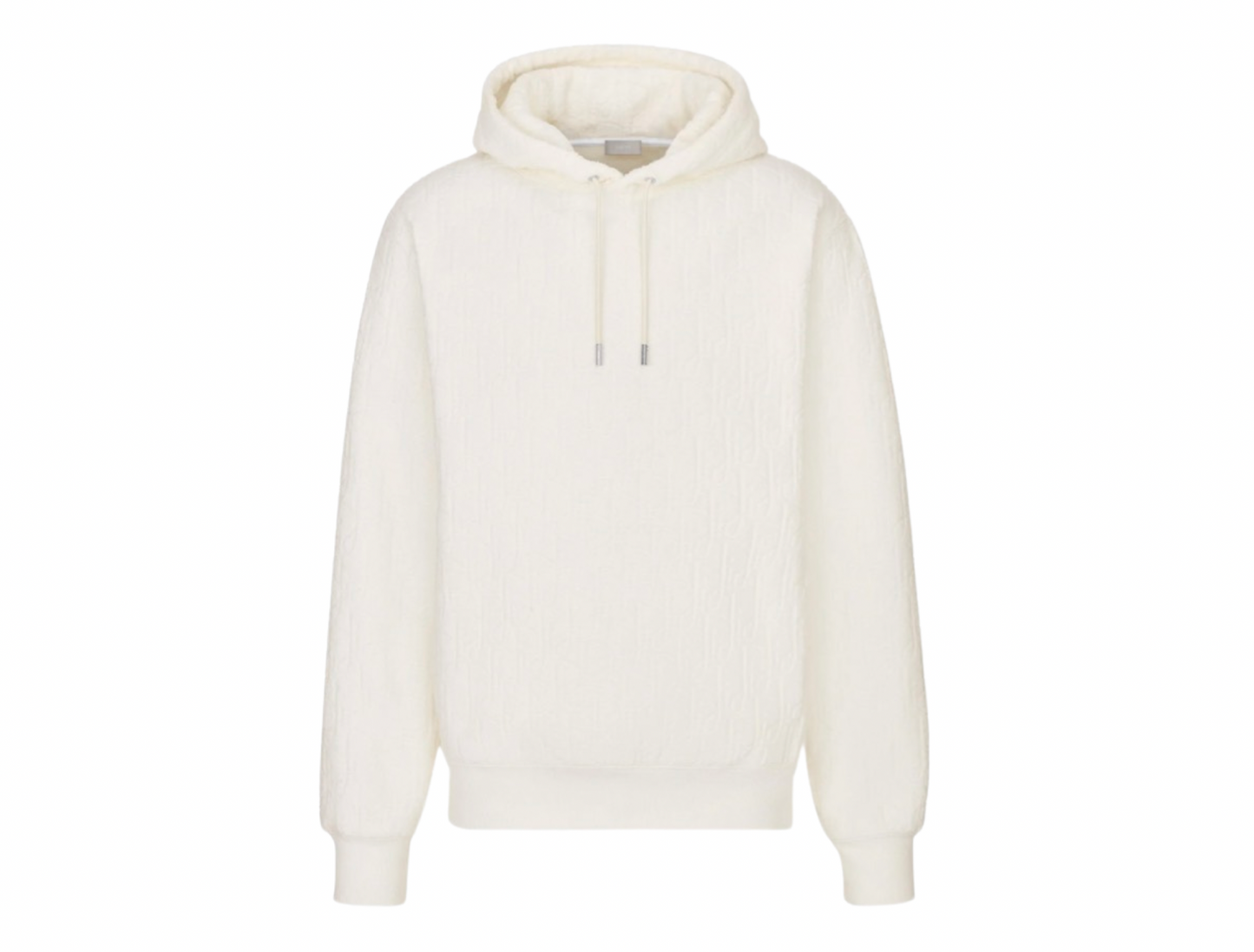 Dior Oblique Towelling Terry white hoodie
