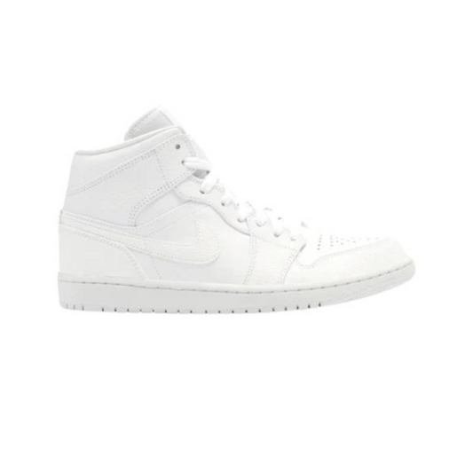 Nike Jordan 1 mid triple white 2022