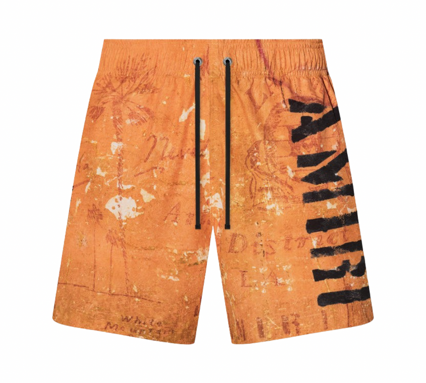 Amiri Stencil Military Swim Shorts