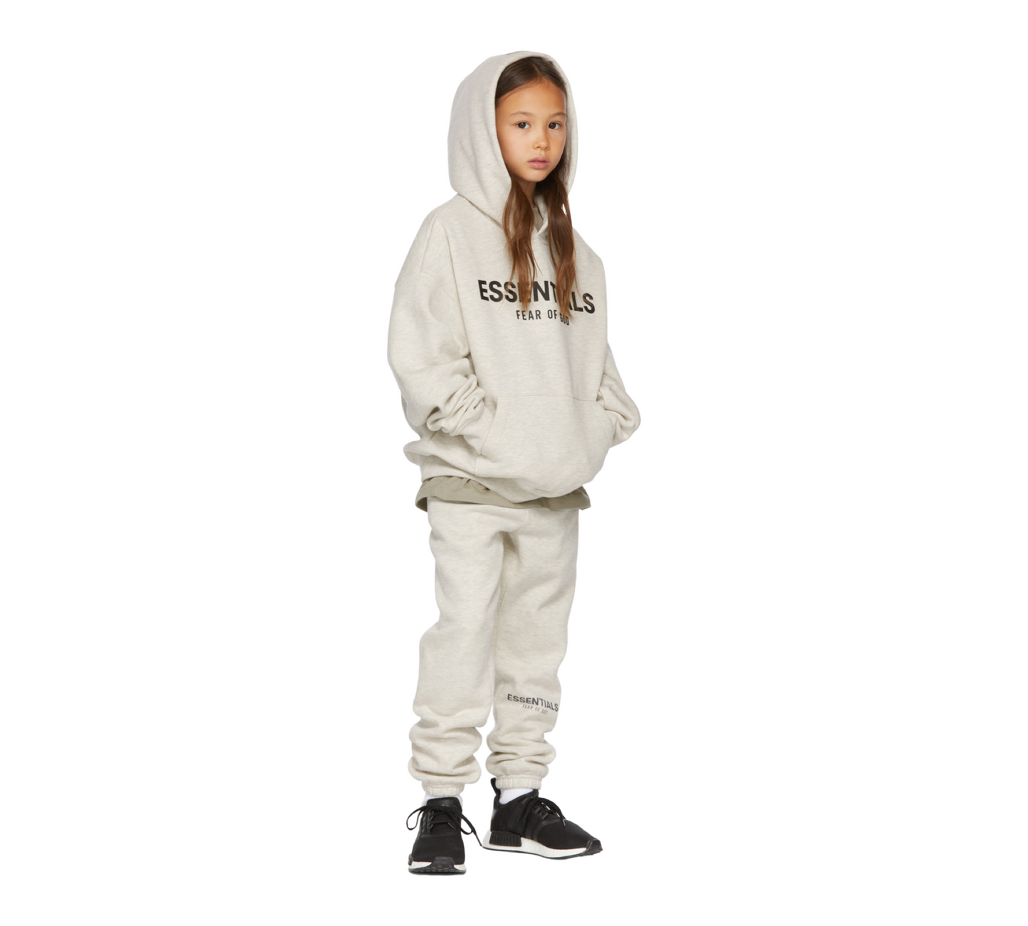 Kids Essentials “oatmeal” tracksuit Unisex