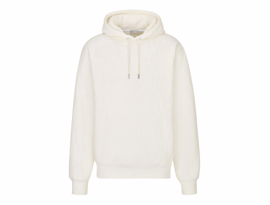 Dior Oblique Towelling Terry white hoodie